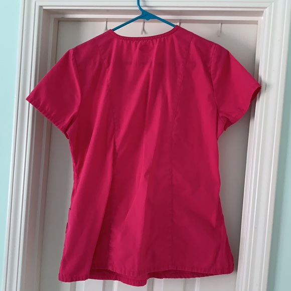 Women’s Pink Scrub Top - Picture 5 of 5